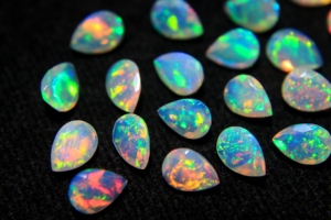 Natural Ethiopian Opal Faceted Cut Pear Shape Gemstone Multi Color Opal October Birthstone Rainbow Fire Opal For Jewelry Making - Product Image 4
