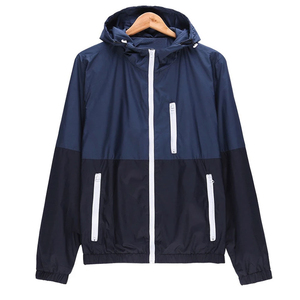 Custom Design Men's Windbreaker Jacket Breathable Canvas Long Sleeved Stand Collar with Zipper <b>Top</b> Choice Wholesale - Product Image 2