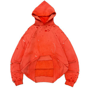 Autumn American Streetwear Brand High Street Hooded Fleece <b>Sweatshirt</b> Loose Zipper Cardigan Men Solid 100% 3D <b>Embroidery</b> new - Product Image 1