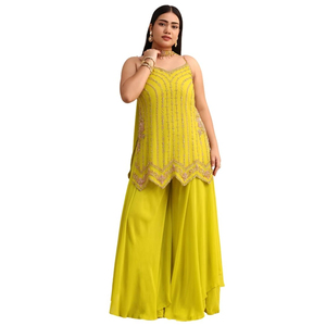Colección Super Hit: Traje Pakistaní de Tela Pura con Bordado y Pedrería para Mujer - Product Image 3