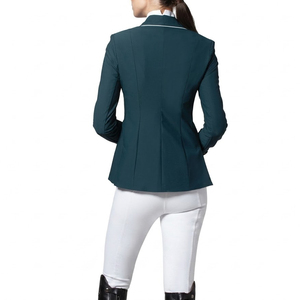 Chaqueta de equitación de alta calidad con ajuste regulable para mujer, ideal para montar al aire libre, doma clásica y espectáculos ecuestres, con cuello alto. - Product Image 3