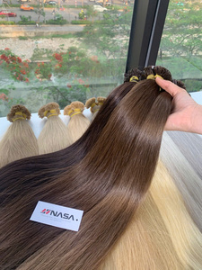 High Quality 100% Raw Virgin Vietnamese Human K-tip Super Double Drawn Soft Silky Smooth <b>Tangle</b>-Free Natural Shine Factory - Product Image 1
