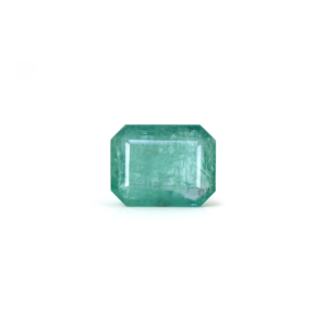 Handcrafted 8.1 Carat Synthetic Zambian Emerald Loose Gemstone Emerald Cut 8x10mm for Fine Jewelry - Product Image 1