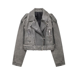 Chaqueta de Cuero Sintético con Cinturón para Mujer, Moda Primavera 2026, Estilo Vintage, Manga Larga, Abrigo Chic para Mujer - Product Image 3