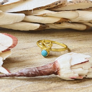 Unique High Demand Moon <b>Ring</b> <b>Turquoise</b> Dainty Brass <b>Ring</b> Celestial Minimalist Crescent Jewelry Vintage Statement Wholesale <b>Ring</b> - Product Image 5
