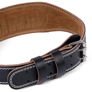 New Wholesale Custom made logo design Classic Pu Leather Weight Lifting <b>Belt</b> Back Support Fitness Leather Weightlifting Gym <b>Belt</b> - Product Image 6