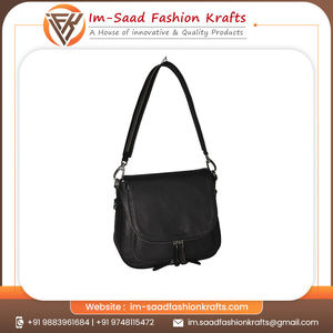 Bolso de Hombro de Cuero Genuino Negro para Mujer, Estilo Vintage, Bolso Bandolera con Bolsillo con Cremallera, Correa Ajustable, Bolso de Moda - Product Image 3
