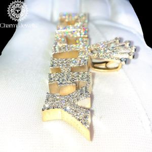 จี้ Charm_Jewells เงินแท้ 925 ประดับมอสซาไนต์ทรงบริลเลียนท์คัท และไข่มุกน้ำจืดทรงกลม ชุบทอง ประดับไมโครอินเซ็ต สไตล์ฮิปฮอป สำหรับทุกเพศ ใส่ได้ทุกวัน - Product Image 2