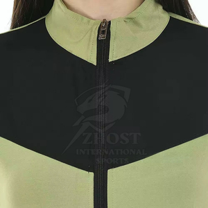 Ensemble de jogging pour femme avec haut court color block et fermeture éclair intégrale, léger, décontracté, pour l'hiver, vêtements de sport - Product Image 6