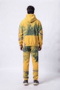 Survêtement à capuche oversize pour homme, tenue décontractée longue avec poches latérales, en polyester sublimé - Product Image 2