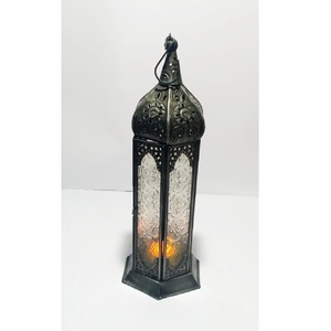 Lanterne marocaine décorative en fer forgé de style royal, faite à la main, écologique, durable, de style oriental vintage, personnalisable, à suspendre - Product Image 6