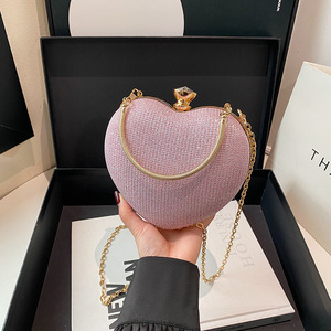 OEM ODM vintage bags for women customization women's <b>small</b> crossbody bag jewelry fashion heart shape korean bags women - Product Image 2