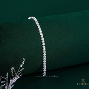 4.336 Carat Round Diamond Tennis Bracelet F Color VS VVS Clarity Solid <b>Gold</b> 9k 10k 14k 18k Fine Jewelry Premium Wedding Gift - Product Image 3