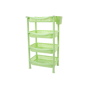 Support de rangement en plastique rectangulaire moyen à 4 niveaux Récipient alimentaire polyvalent pour cuisine salon bureau boutique utilisation sans danger pour les aliments - Product Image 2