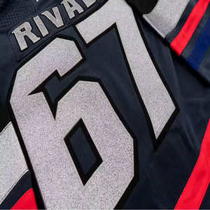 OEM Factory Custom Design Logo Team Wear Custom Made Professional <b>Laced</b> <b>Collar</b> Sublimated Youth Ice Hockey Jerseys - Product Image 4