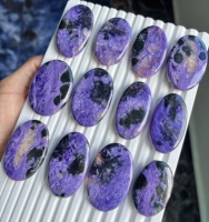 Charoite Naturelle en Vrac, Gemme de Qualité Supérieure, Cabochon de Charoite de Créateur, Lot de Charoites Très Demandées pour la Fabrication de Bijoux