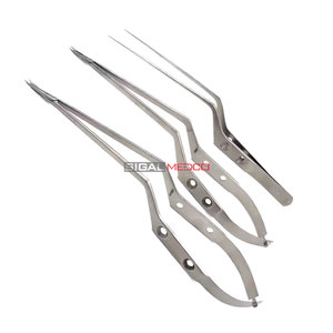 Tijeras Oftálmicas Manuales de Acero Castroviejo, Juego de Instrumentos Quirúrgicos Microquirúrgicos, Herramienta Quirúrgica de Precisión de Grado Profesional - Product Image 1