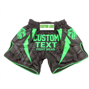 Pantalones Cortos Deportivos Unisex Duraderos, Transpirables y de Secado Rápido para Muay Thai, Sanda, Entrenamiento, con Logotipo Frontal, para Artes Marciales, Boxeo - Product Image 4
