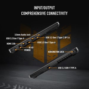 Portátil para Juegos TUF Gaming A15 con AMD Ryzen 7 7840HS, AMD Radeon RX Vega 10, Pantalla de 15.6 Pulgadas 16:10 30Hz, SSD de 512 GB, 16 GB de RAM, Windows 11 Home - Product Image 4