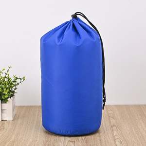 Custom Logo Casual Eco-Friendly Polyester Nylon Waterproof Storage <b>Snap</b> <b>Hook</b> Drawstring Round Bottom Package Dust Proof Bag - Product Image 4