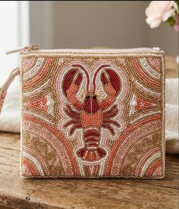 Bolso de Mano de Lujo para Mujer, Bordado con Detalles en Azul, Personalizado al por Mayor, con Cadena Dorada - Product Image 5