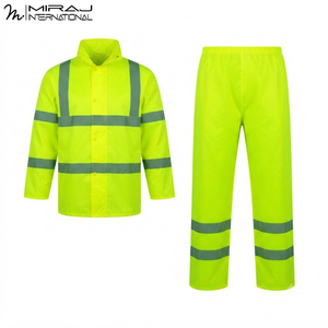 Traje Impermeable Reflectante de Alta Visibilidad Personalizado OEM ODM, Conjunto de Ropa de Trabajo de Seguridad para Construcción y Obras Viales - Product Image 6