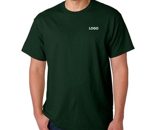 เสื้อยืดคอกลมแขนสั้นผู้ชาย ผ้าฝ้าย 100% ทรงเข้ารูป สไตล์ลำลอง สตรีทแวร์ รับสกรีนโลโก้ - Product Image 1