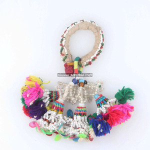 Vintage Indian Embroidered Handmade Bracelet For Women Antique Gypsy Bracelets Vintage Vintage Indian Embroidered Handmade - Product Image 5