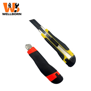 Couteau utilitaire professionnel de 18 mm - Lame rétractable, <span class=keywords><strong>coupe</strong></span>-boîte, couteau de sécurité robuste pour entrepôt - Product Image 3