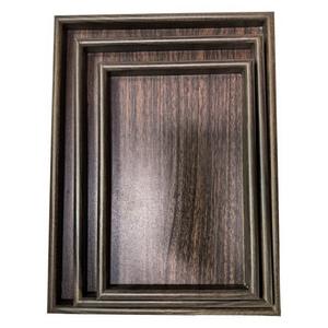 Elegante Bandeja de Servir Rústica de Madera, Hecha a Mano, de Madera Maciza, Juego de 3 Bandejas Otomanas para Servir el Desayuno - Product Image 3