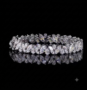 Bracelet tennis de luxe en diamants / Bracelet en diamants de laboratoire / Bijoux fins sur mesure / Bracelet pour femme - Product Image 1