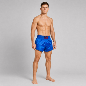 Pantalones Cortos de Boxeo Muay Thai Personalizados, Ligeros, de Satén, para Entrenamiento de Kickboxing, con Cintura Elástica, Descripción del Producto: - Product Image 4