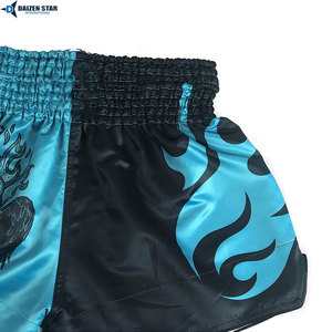 Professional Sporty High Waist MMA Training Fight <b>Shorts</b> <b>Men</b> Vintage Solid Front Breathable Eco-Friendly Anti-Wrinkle Satin - Product Image 4