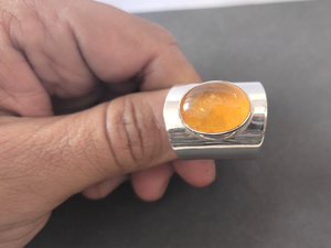 Bague ovale en ambre baltique véritable, argent sterling 925, bijoux faits à la main, fournisseur en gros - Product Image 2