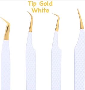 Pinzas de Acero Inoxidable para Extensión de Pestañas con Punta Dentada, Opción de Logotipo Personalizado - Venta al Por Mayor - Product Image 2