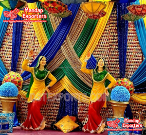 ปัญจาบธีม FRP รูปปั้นที่ทำให้การทำงานของคุณจัดงานแต่งงานที่น่าจดจำปัญจาบ Bhangra รูปปั้นปัญจาบไฟเบอร์เลดี้ผลิตรูปปั้น - Product Image 6