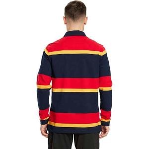 Camiseta de Rugby Personalizada de Algodón Estampado Sólido con Logotipo Frontal, Ecológica y de Manga Larga - Product Image 3