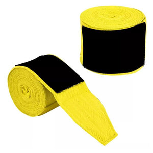 Bandages de boxe personnalisés en coton, soutien respirant pour les poignets, équipement de protection pour l'entraînement sportif et la gym - Product Image 1
