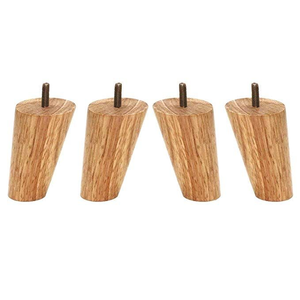 Solid Wood Round <b>Sofa</b> <b>Legs</b> Natural Wood Furniture <b>Legs</b> for Cabinet Dresser Ottoman Replacement Round Wooden Furniture <b>Legs</b> - Product Image 2