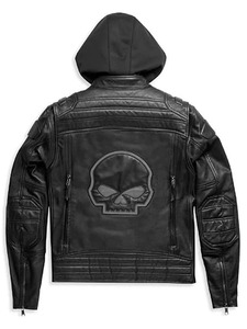 Chaqueta de Cuero Negra Estilo Café Racer para Motociclista - Product Image 2