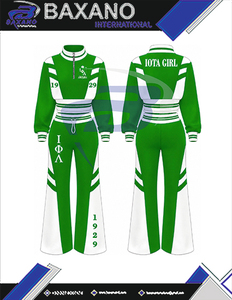 Ensemble de survêtement noir et doré pour femmes Iota Phi Lambda Sorority, manches longues, demi-zip, cordon de serrage, pantalon de jogging, tenue sportive décontractée - Product Image 6