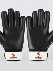 Soccer Football Goalkeeper Gloves Full Finger PU Leather <b>Hook</b> And Loop Closure Unisex Sports Gear - Product Image 4