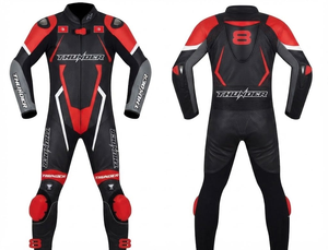 ชุดจั๊มสูทหนังวัว/หนังจิงโจ้ MotoCP Ramaha Racing พร้อมระบบป้องกันขั้นสูงสำหรับสนามแข่งและถนน ตัดเย็บตามสั่ง - Product Image 1