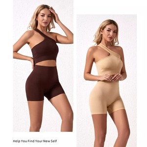 Wholesale Same Brand <b>Yoga</b> Set Women Solid Breathable Seamless Eco-Friendly High Waisted Workout <b>Pilates</b> Gym Leggings Front 2 - Product Image 4