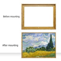 Cadres flottants personnalisés en toile, vente en gros, cadre extérieur fin en aluminium de type L, montage facile, cadre flottant pour peinture par numéros