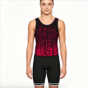 <b>Women</b> Wrestling Jersey Custom Sublimated Weightlifting <b>Vest</b> Tank Top Martial Arts Uniform Practice <b>Bodysuit</b> 100% Polyester Front - Product Image 1