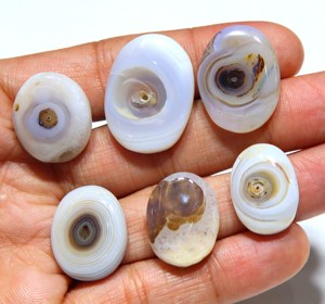 Agate Sulemani lisse, cabochon naturel, pierre précieuse ovale, pierre d'agate pour la création de bijoux - Product Image 3