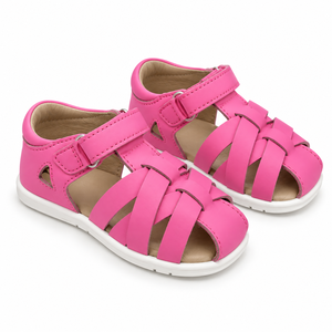 Sandales d'été légères et antidérapantes pour bébés filles, roses, à brides croisées, avec soutien de la voûte plantaire, à fermeture auto-agrippante, pointures 13-24 mois - Product Image 6