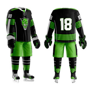 New Arrival Wholesale Custom Sublimation Ice Hockey Uniform Wear Includes Jersey & Pant with OEM Service Available for <b>men</b> - Product Image 3