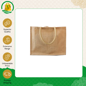 Vente exclusive de sacs cabas pour femmes en jute haut de gamme avec sangle en coton imprimé tendance et poignée rembourrée pour un usage quotidien - Product Image 4